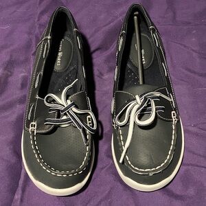 Studio Works Black and White Loafers